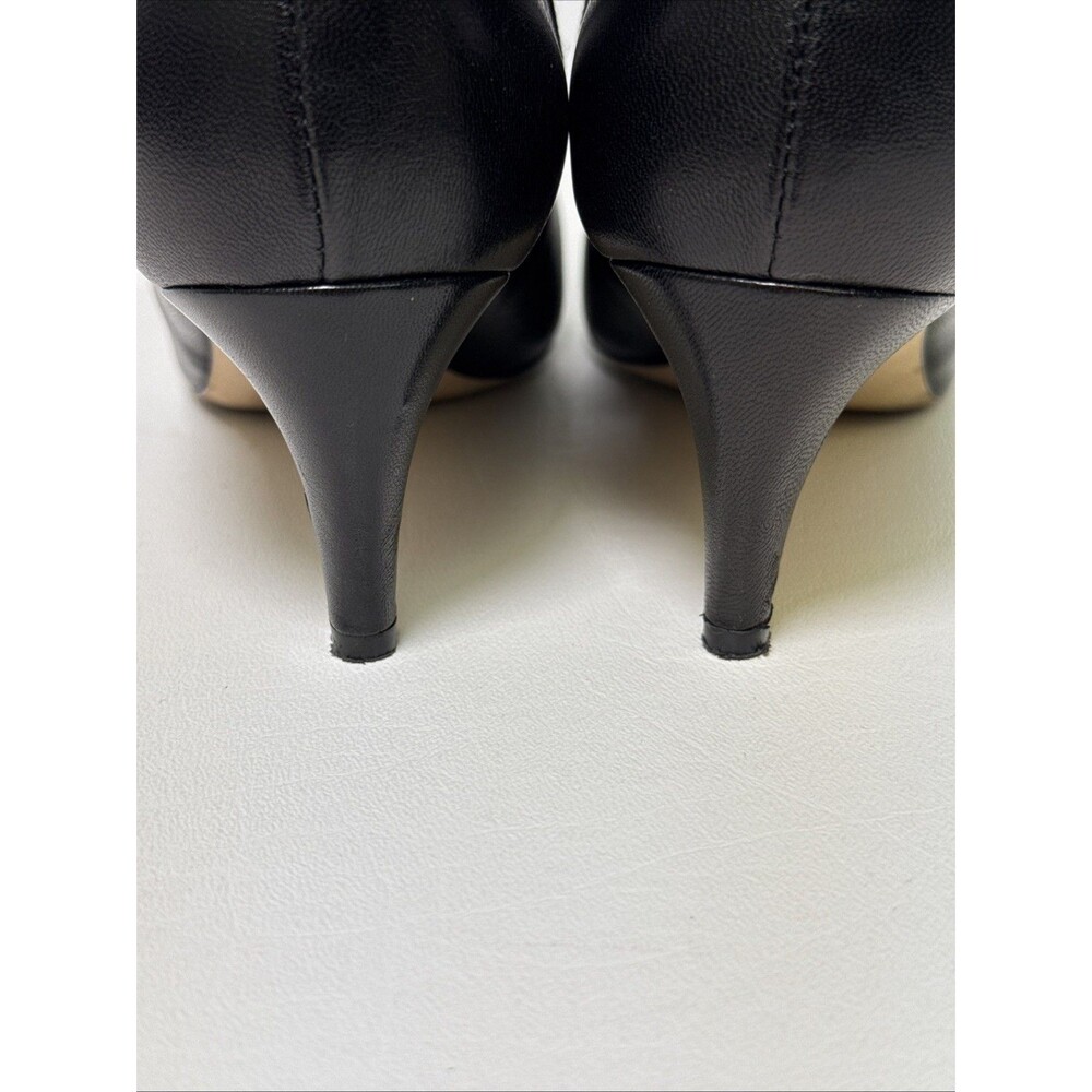 Nordstrom Signature Flora Ankle Bootie Genuine Leather Black Size US 5.5 EU 35.5 - Picture 8 of 13